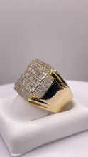 Load image into Gallery viewer, 1.03 CT. Natural Diamond Square Shape Men’s Ring In 10 KT Yellow Gold