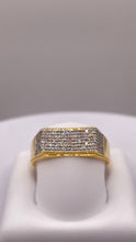 Load image into Gallery viewer, 0.38 CT. Natural Diamond Men’s Ring In 10 KT Yellow Gold