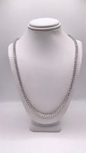 Load image into Gallery viewer, Men’s Tennis Chain In Silver With CZ