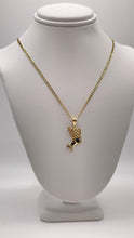 Load image into Gallery viewer, Nefertiti Pendent &amp; Chain Combo In 10 KT Yellow Gold