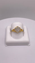 Load image into Gallery viewer, 0.32 CT. Natural Diamond Claddagh Ring Set In 10 KT Yellow Gold