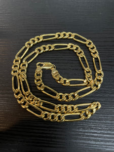 Figaro Chain In 10 KT Yellow Gold