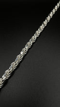 Load image into Gallery viewer, 5mm Solid Rope Chain/Bracelet In Silver