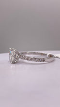 Load image into Gallery viewer, 1.96 CT. Lab Grown Princess Cut Diamond Engagement Ring In 14 KT White Gold