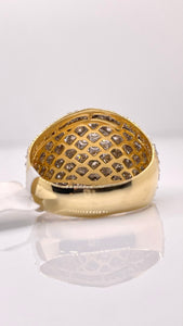 2.77 CT. Natural Diamond Men’s Round Shape Ring In 10 KT Yellow Gold