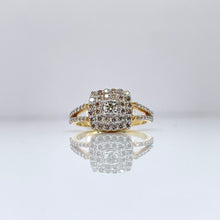 Load image into Gallery viewer, 0.59 CT. Natural Diamond Ladies Ring In 10 KT Yellow Gold