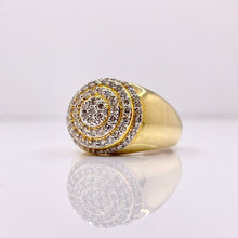 Load image into Gallery viewer, 1.14 CT. Natural Diamond Round Shape Men’s Ring In 10 KT Yellow Gold