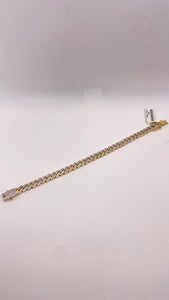 4.56 CT. Natural Diamond Cuban Bracelet In 10 KT Yellow Gold