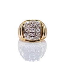 Load image into Gallery viewer, 1.00 CT. T.D.W Natural Diamond Men’s Ring In 10 KT Yellow Gold