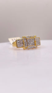 Women’s Square Shape Ring In 10 KT Yellow Gold