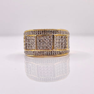1.60 CT. Natural Diamond Men’s Band Ring In 10 KT Yellow Gold