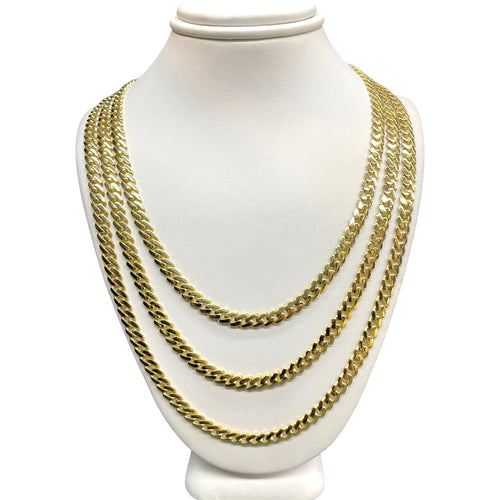 5mm Monaco Link Chain In 10 KT Yellow Gold