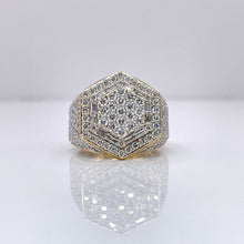 Load image into Gallery viewer, 3.80 CT. Natural Diamond Men’s Ring In 10 KT Yellow Gold