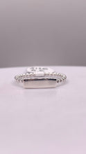 Load image into Gallery viewer, Silver Bar Ring With Ball Band