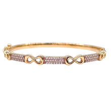 Load image into Gallery viewer, CZ Infiniti Bangle In 10 KT Yellow Gold