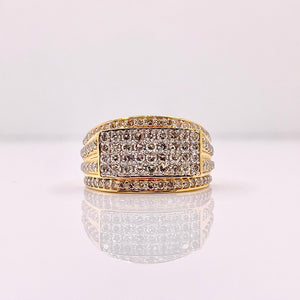 1.50 CT. Natural Diamond Men’s Ring In 10 KT Yellow Gold