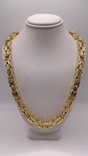 Load image into Gallery viewer, 8mm 14 KT Byzantine Link Chain