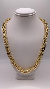 8mm 14 KT Byzantine Link Chain