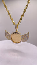Load image into Gallery viewer, 1.13 CT. Natural Diamond Angel Memorial Pendent In 10 KT Yellow Gold