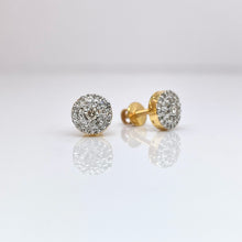 Load image into Gallery viewer, 0.29 CT. Natural Diamond Round Shape Stud Earrings In 10 KT Yellow Gold