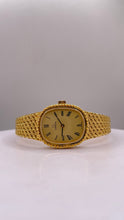Load image into Gallery viewer, 18 KT Yellow Gold Ladies Vintage Omega Watch With Roman Numeral Dial