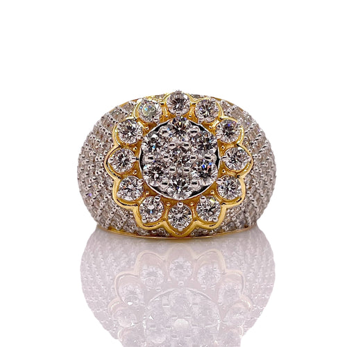3.20 CT. Lab Grown Diamond Men’s Ring In 10 KT Yellow Gold