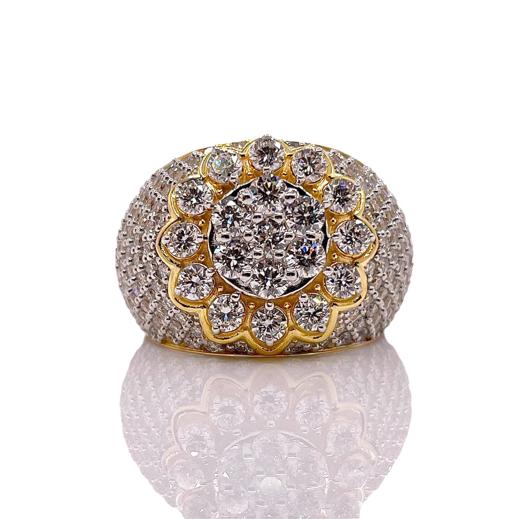 3.20 CT. Lab Grown Diamond Men’s Ring In 10 KT Yellow Gold