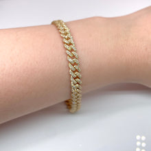 Load image into Gallery viewer, 2.74 CT. Natural Diamond Miami Cuban Bracelet In 10 KT Yellow Gold