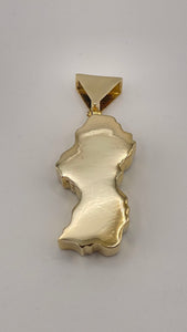 Guyana Pendent In 10 KT Yellow Gold