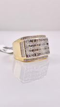 Load image into Gallery viewer, 1.28 CT. Natural Diamonds Men’s Ring In 10 KT Yellow Gold