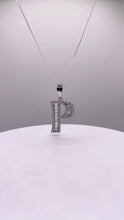 Load image into Gallery viewer, Letter P Pendent In Silver With CZ