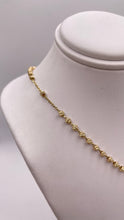 Load image into Gallery viewer, Rosary Necklace In 14 KT Yellow Gold With Diamond Cuts