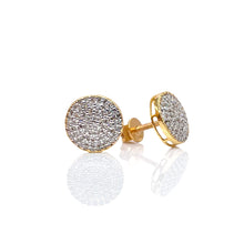 Load image into Gallery viewer, 0.36 CT. Natural Diamond Round Shape Stud Earrings In 10 KT Yellow Gold