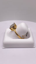 Load image into Gallery viewer, 0.36 CT. Natural Diamond Round Shape Women’s Ring In 10 KT Yellow Gold