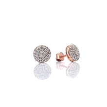 Load image into Gallery viewer, 0.27 CT. Natural Diamond Round Shape Stud Earrings In 10 KT Rose Gold