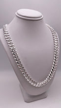 Load image into Gallery viewer, 8mm Solid Miami Cuban Link Chain/Bracelet In Silver