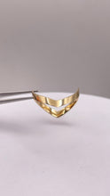 Load image into Gallery viewer, Beautiful V Shape Women’s Dainty Ring In 10 KT Yellow Gold