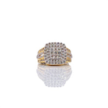 Load image into Gallery viewer, 0.89 CT. Natural Diamond Ladies Ring In 10 KT Yellow Gold