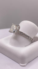 Load image into Gallery viewer, 1.96 CT. Lab Grown Princess Cut Diamond Engagement Ring In 14 KT White Gold