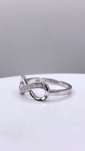 Women’s Infiniti Ring In Silver With CZ