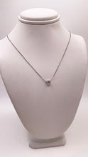 Load image into Gallery viewer, Approx 0.50 CT. Natural Diamond Solitaire Four Prong Necklace In 18 KT White Gold