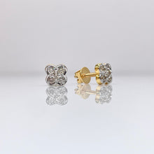 Load image into Gallery viewer, 0.20 CT. Natural Diamond Stud Earrings In 10 KT Yellow Gold