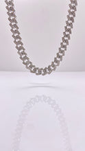 Load image into Gallery viewer, Natural Diamond Cuban Chain &amp; Bracelet Combo In 10 KT White Gold