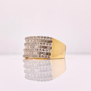 1.65 CT. Natural Diamond Men’s Ring In 10 KT Yellow Gold