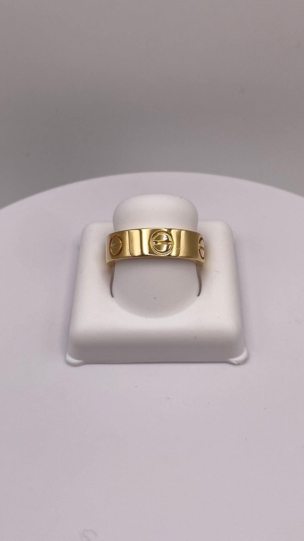 18 KT Yellow Gold Cartier Inspired Love Ring