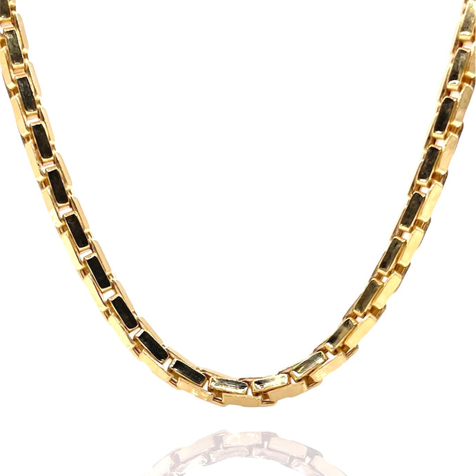 4mm Round Box Chain In 10 KT Yellow Gold