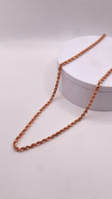 Load image into Gallery viewer, 4.0mm Solid Diamond-Cut Rope Chain In 10 KT Rose Gold
