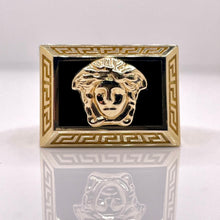 Load image into Gallery viewer, Custom Men’s Ring With Onyx In 14 KT Yellow Gold