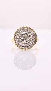 0.98 CT. Natural Diamond Round Shape Women’s Ring In 10 KT Yellow Gold