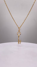 Load image into Gallery viewer, Key To Heart Pendant &amp; Link Chain In 10 KT Yellow Gold